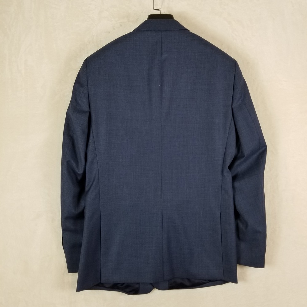 Banana Republic Suit Jacket Mens 40R Blue Slim Fit Marzotto Italian Wool Blazer - Picture 2 of 10